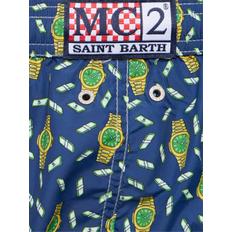 MC2 세인트바스 남성 Hour Money Print Ultralight Swim Shorts 블루/그린 79IZGJ019 6015918