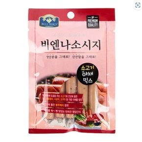 벨버드 강아지 간식 애견 소시지 간식 소고기야채 5p