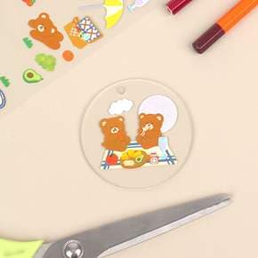 DIY 투명 아크릴판 키링 원형