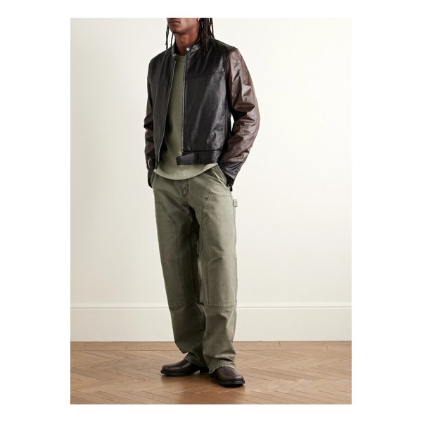 페이슨 와플 니트 코튼 혼방 티셔츠 그린 46376663162870232