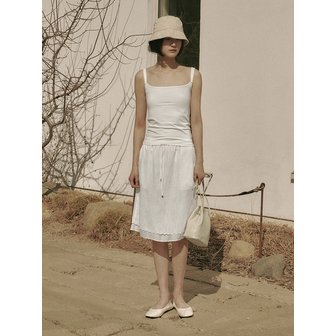 세이지먼트 GLENDA LAYERED SKIRT_IVORY