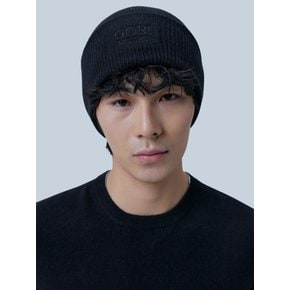 캐시미어 남녀공용 자수 니트 비니
