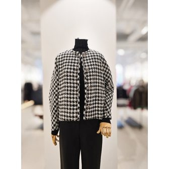 아이잗컬렉션 [파주점] 라운드넥 메탈 버튼 트위드 자켓 CR9A0JK081