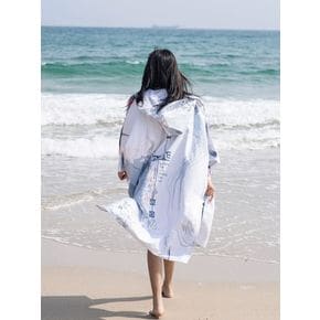 드라이 로브 타올 판쵸 서핑 타월 프리사이즈 퀵 물놀이 비치