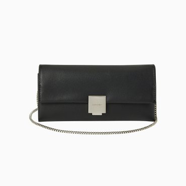 Calvin Klein Jeans ACC 여성 CK 락 롱플랩 폰 크로스바디(4F1006G-UB1)