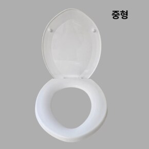 국산 양변기용 시트 가정용 심플 디자인 중형 (6684) 상부체결형