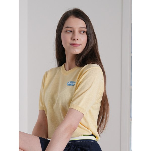 라반드 컬러 여름니트 YELLOW