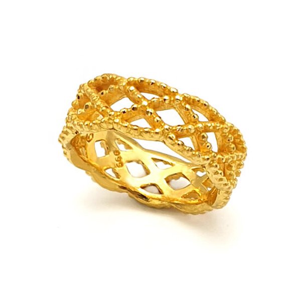 [골드리카]순금 엔틱가든 반지 7.5g(99.9)