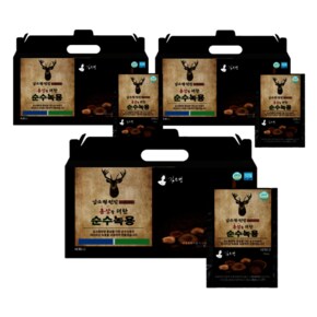 총3박스 김소형원방 홍삼을 더한 순수녹용 70ml x 30포 건강 선물 녹용즙 녹용엑기스 녹용액