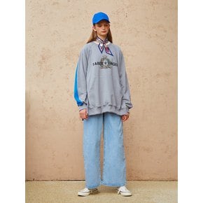 Bee Printing Logo Raglan Sweatshirt_Gray