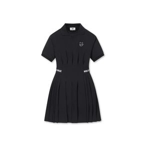 왁[WAAC]골프 (WWTCM24300BKX)여성 Rib Collar Jersey SS Dress