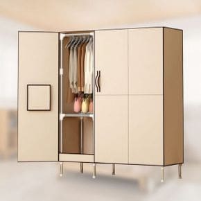 비키니옷장 조립식옷장 자취방 원룸 드레스룸 DIY 여닫이 옷걸이 행거 옷장