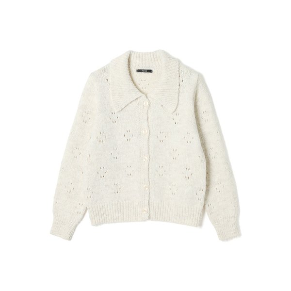 여성 칼라넥 펀칭 카디건 (OATMEAL) (HC2GDC1)