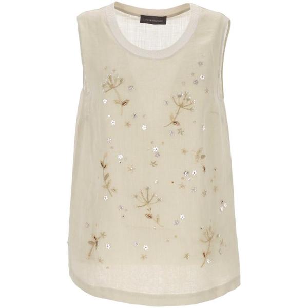 확대된 대표 로레나안토니아찌 민소매 티셔츠 E2644TS38A4248R 0104 Travertine Beige