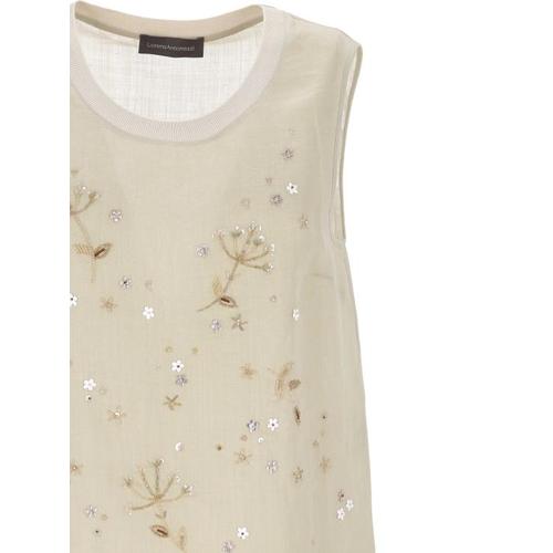 로레나안토니아찌 민소매 티셔츠 E2644TS38A4248R 0104 Travertine Beige