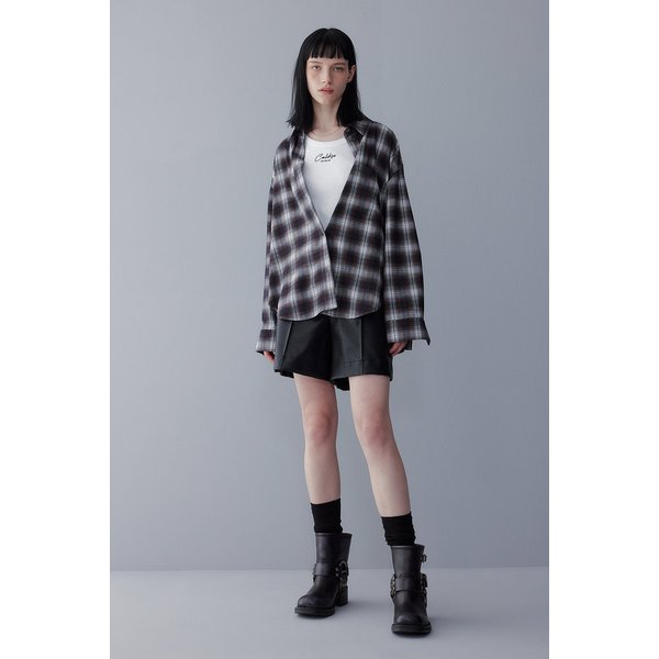 [3차 리오더] 체크 패턴 베이직 블라우스 7155460800446
