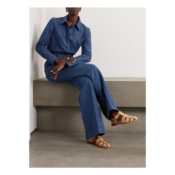 코튼 리넨 블렌드 샴브레이 셔츠 1647597337197061