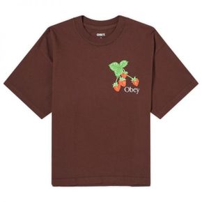 우먼 Obey 스트로베리 Bunch 티셔츠 - Java 브라운 267622495-JVA
