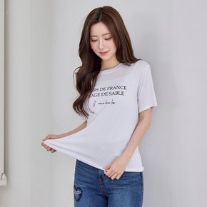 나염 레터링 반팔 티셔츠_M2604TS030B