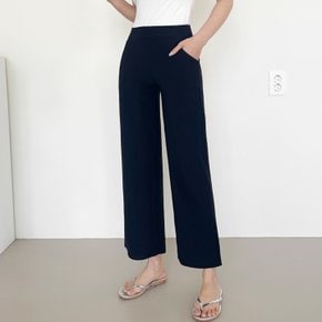 제이지컴퍼니 여성용  시원한 쿨원단 사방스판 슬림 일자 와이드 밴딩 팬츠 바지
