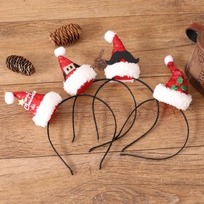 크리스마스 머리띠 산타 파티 용품 단체 선물 꼬깔