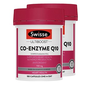 스위스 코엔자임 큐텐 Swisse Ultiboost Co Enzyme Q10 150mg 180캡슐 2개