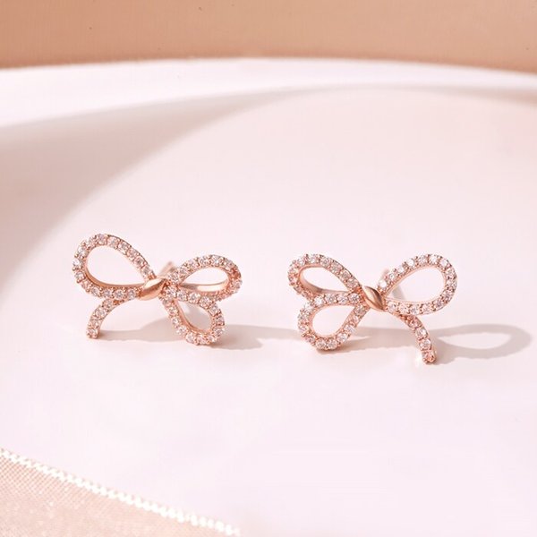 14k G.F 르비앙 리본 귀걸이 EA2489