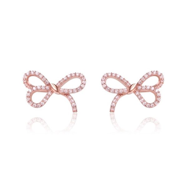 14k G.F 르비앙 리본 귀걸이 EA2489