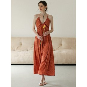 DD_Bohemian v-neck backless dress