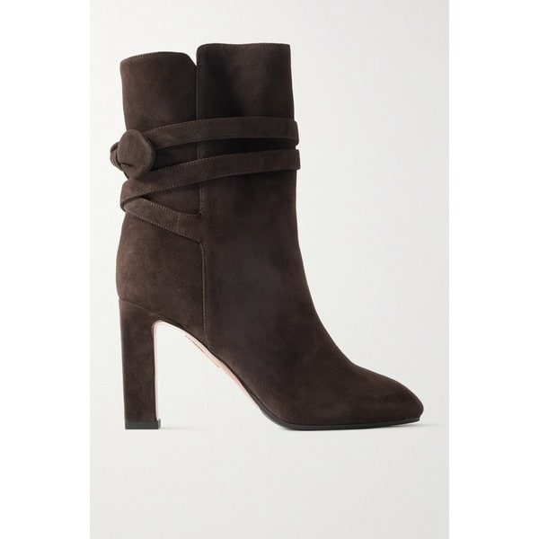 베리 보우 타이 105 스웨이드 앵클 부츠 46376663162922082