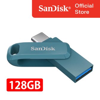 샌디스크 USB 메모리 SDDDC3 울트라 듀얼 GO C타입 OTG 128GB 128기가 USB 3.2 Gen1 나바지오 베이 블루