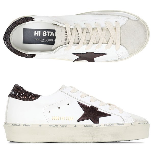 [부산점] 25FW 화이트 퍼플 브라운 하이스타 클래식 스니커즈 GWF00118 F007526 12278