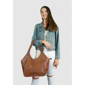 이스퀘어 4627492 Harpa XL SCHULTER - Handbag cognac