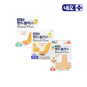 밴드플러스에이 일회용 상처밴드 표준 80매+혼합 50매+손끝용 4매