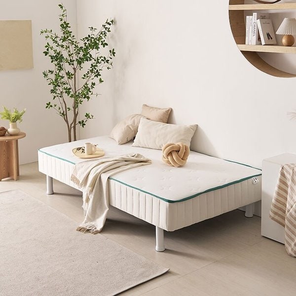 라인 좁은방 자취방 일체형침대 (본넬스프링/싱글) DB5011R (착불)