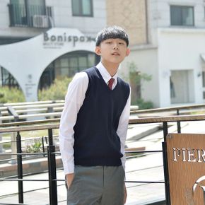 교복몰 보풀방지 네이비 교복조끼 남자 _P343223917