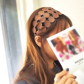 Charming dot wide Hair band 챠밍 도트 와이드 헤어밴드