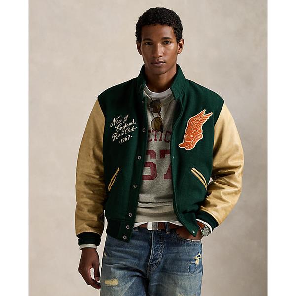 남성 울 블렌드 트윌 레터 재킷(MNPOOTW16021758300)