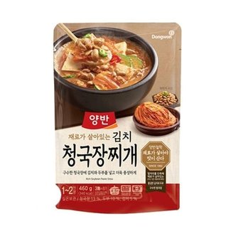  양반 김치 청국장찌개 460g X 6개