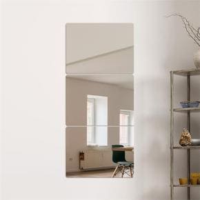 벽에 붙이는 안전 아크릴 거울 3p 30x40cm 무타공거울 (S8747874)