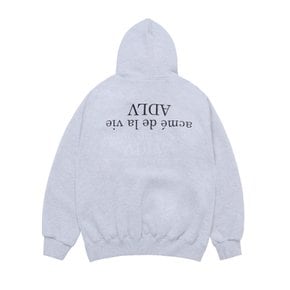 UPSIDE DOWN LOGO NAPPING ZURRY HOODIE 업사이다운로고 기모 후드 멜란지