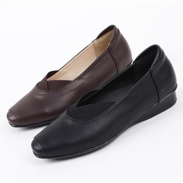 [옷자락] 여자 플랫슈즈 정장구두 로우힐 발편한 단화