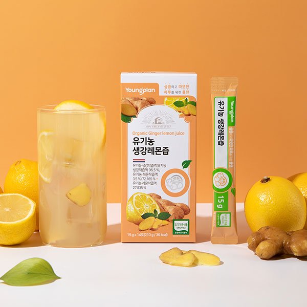[영진약품]유기농 생강레몬즙 15g x 14포 1박스