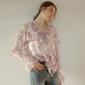 Cest_Palace chiffon floral blouse