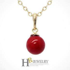 호림쥬얼리14K정.품)깜찍)예쁜(HR)14K 6mm 레드볼 펜던트