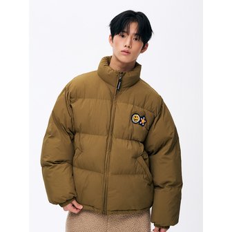 미스터차일드 더블로고 패딩 올리브