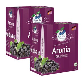 독일 Aronia Original 유기농 100% 아로니아 주스 3L 2팩