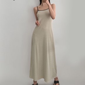 H스타일(OP)스트라이프골지OPS 봄 여름 나시 원피스 OPS 데일리 데이트룩 홈웨어