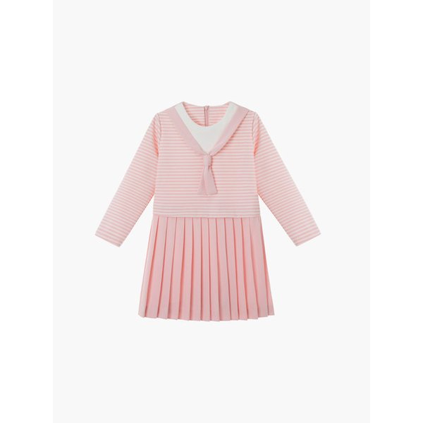 스트라이프 세일러 테니스 원피스(Pink)