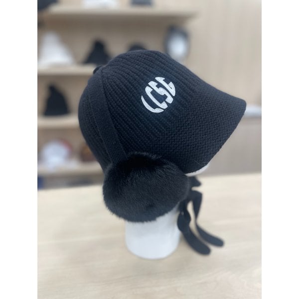 [여주점] 여성 니트 귀달이 탈착 버킷햇 GQ422LCPN1 BLCK